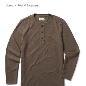 Heavy Bag Henley Sweater
in Walnut (S) Taylor Stitch